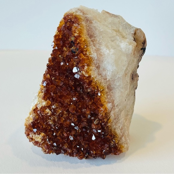Natural Citrine Crystal Cluster Geode - Picture 1 of 8